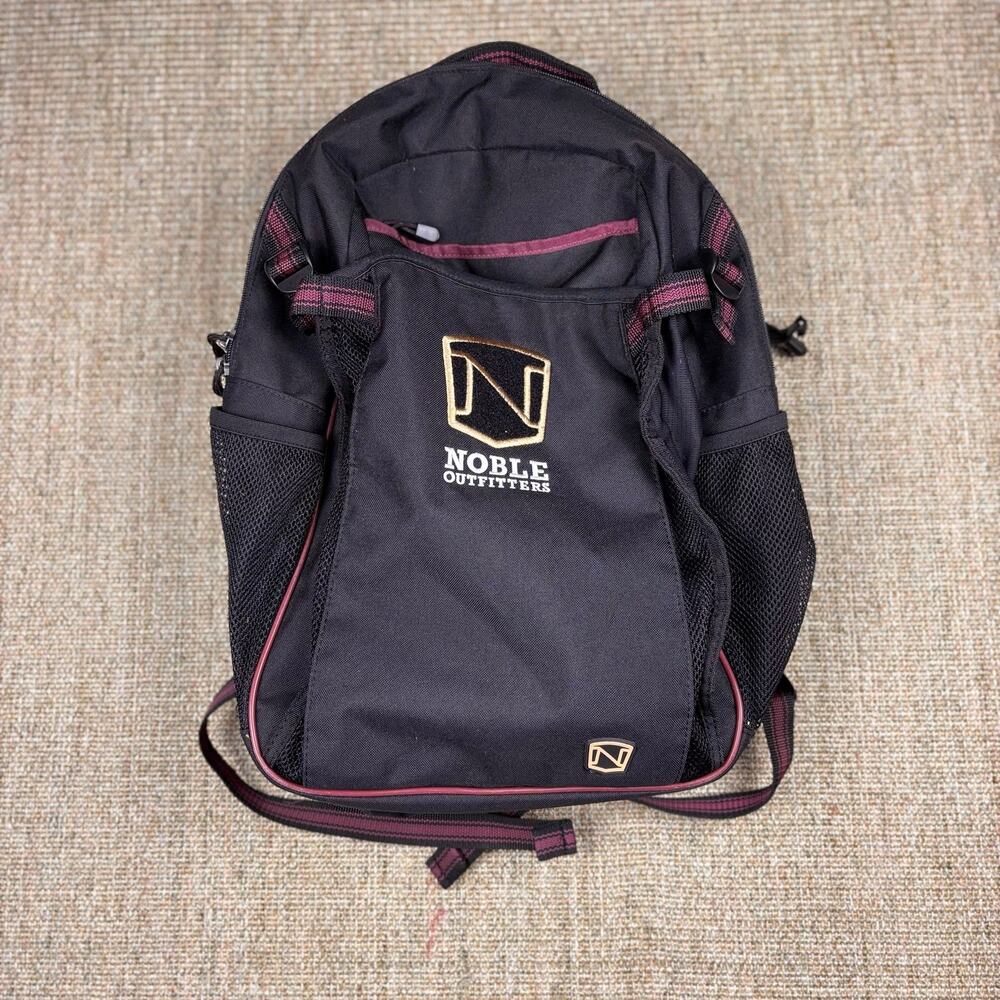 🎒 Noble Outfitters Ringside Backpack | Black & Burgundy